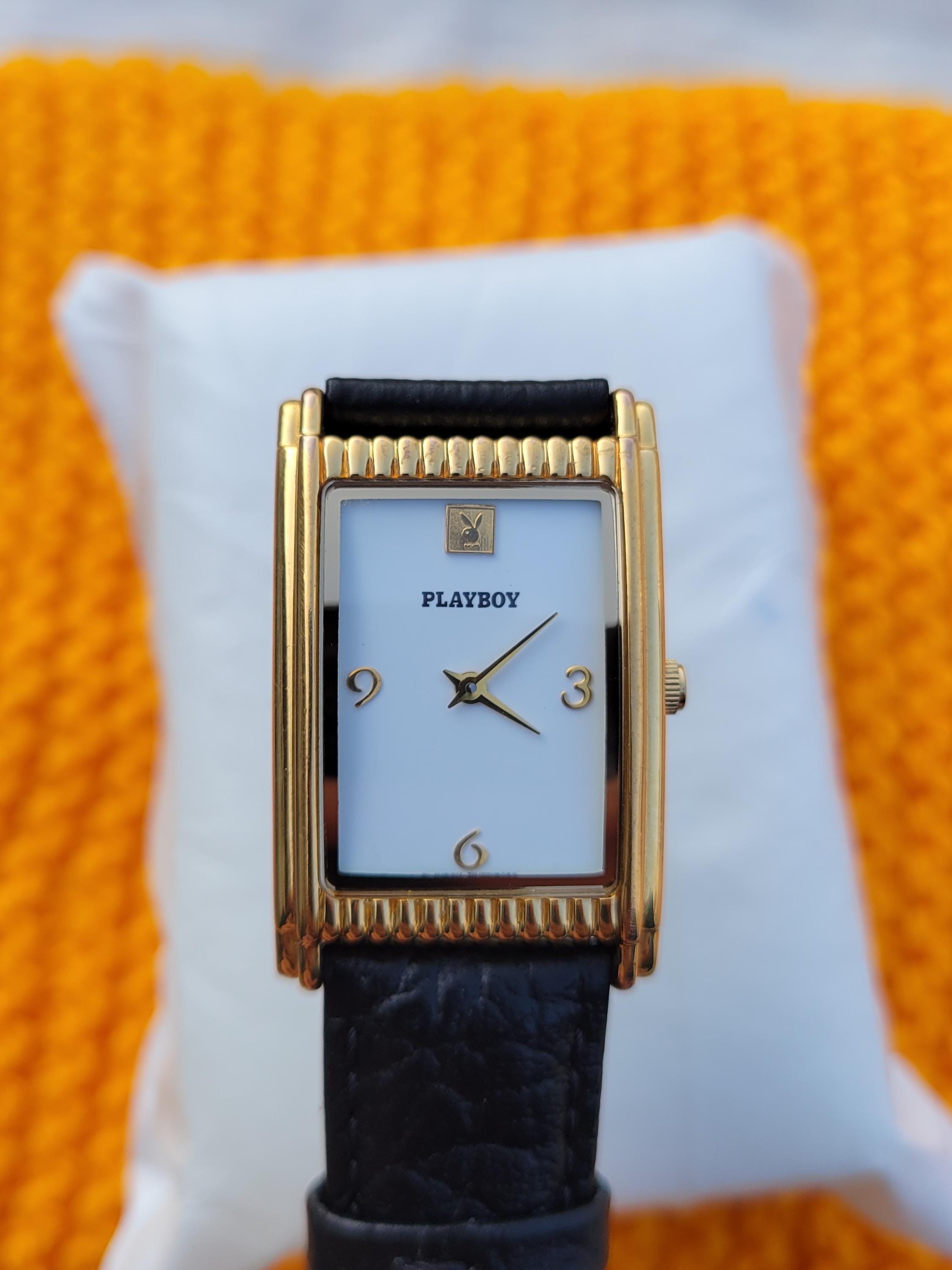 Vintage PLAYBOY Tank Watch, Gold Plated, Swiss Made - Etsy