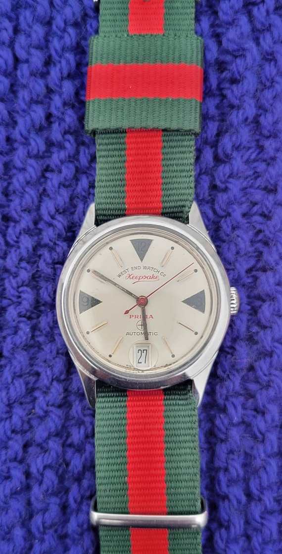 Vintage West End Watch Co Keepsake Prima Automatic Swiss NATO