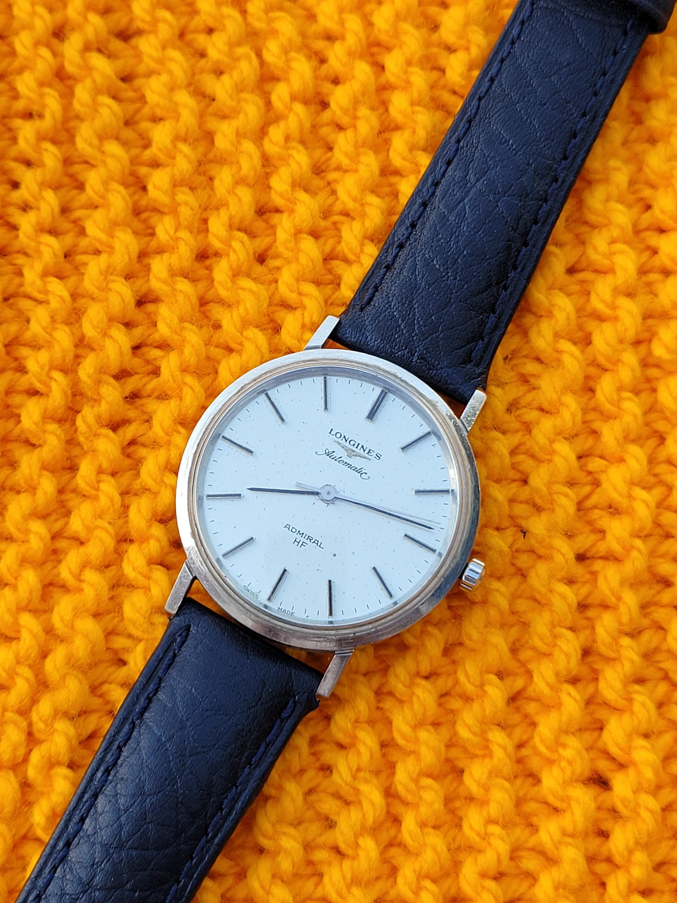 Vintage Longines Admiral HF Automatic Men's Watch: Swiss Made