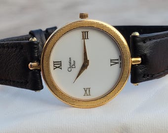 ヴィンテージ クリスチャン ディオール 3044 クォーツ ゴールドメッキ