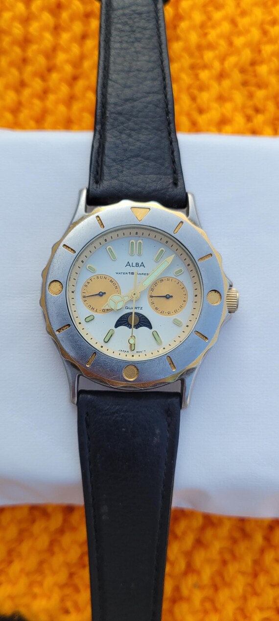 レア VINTAGE 90's ALBA SPORTS W348-4A00 時計