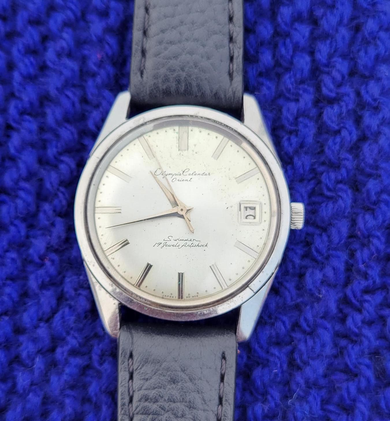 Vintage 1960's Orient Olympia Calendar Swimmer Men's Watch - Etsy