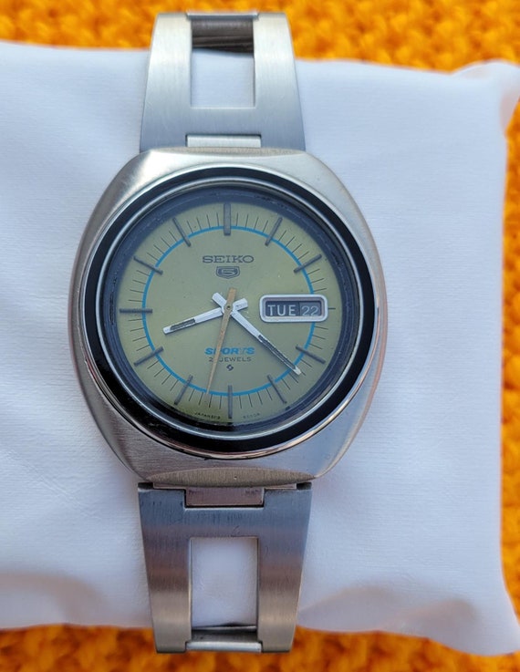 Orologio Seiko Sports automatico in acciaio inossidabile vintage