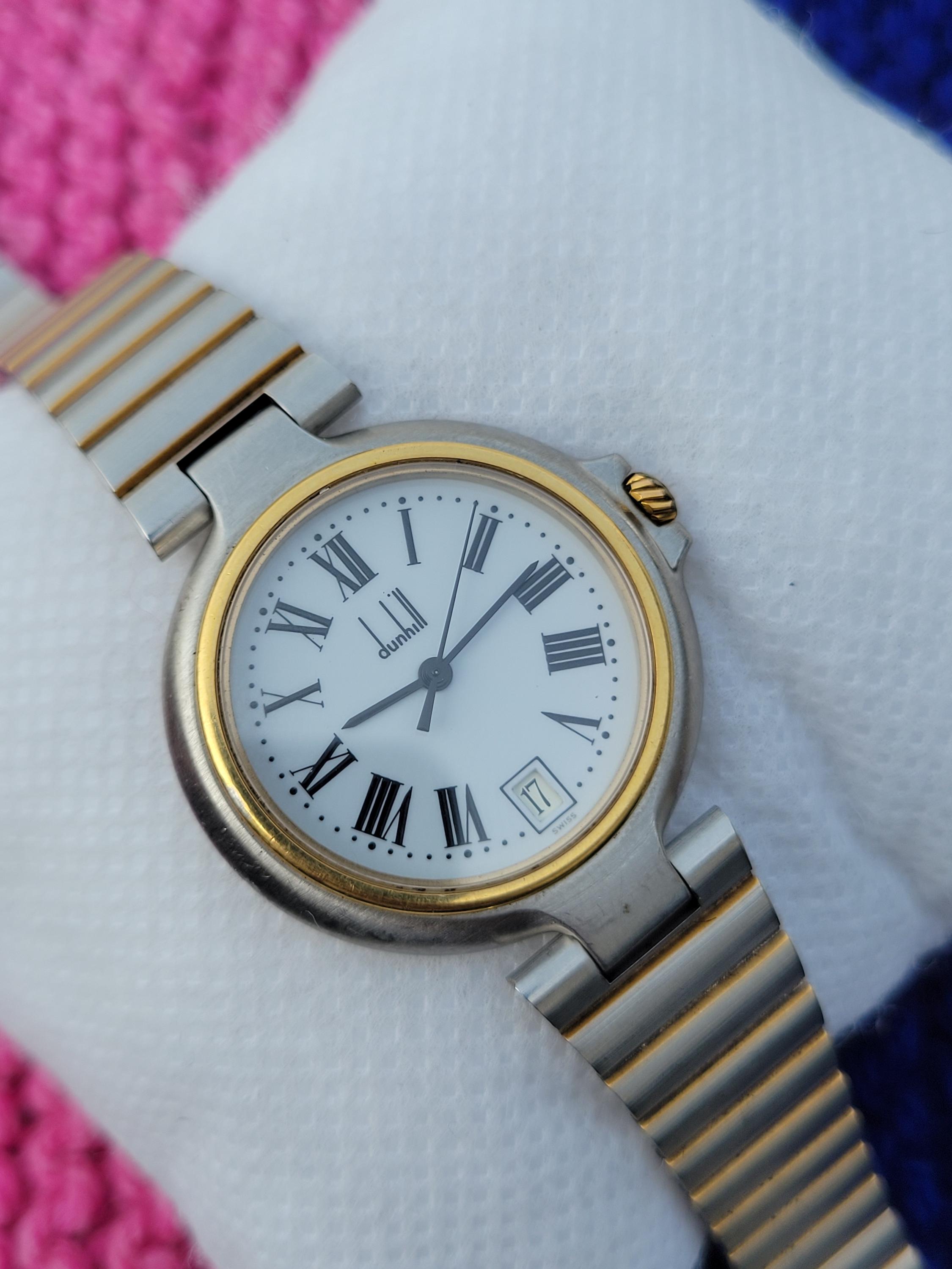 Dunhill Millennium Swiss Made White Stainless Steel Watch Alfred Dunhill watches reflect British design paired with  main image 4