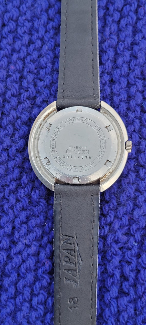 Vintage Citizen UFO Automatic Watch: 1960s Stainless Steel Crystal