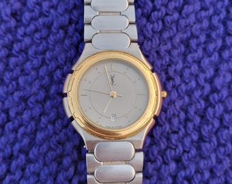 ヴィンテージ YSL イヴ・サンローラン メンズ腕時計 - ゴールドベゼル