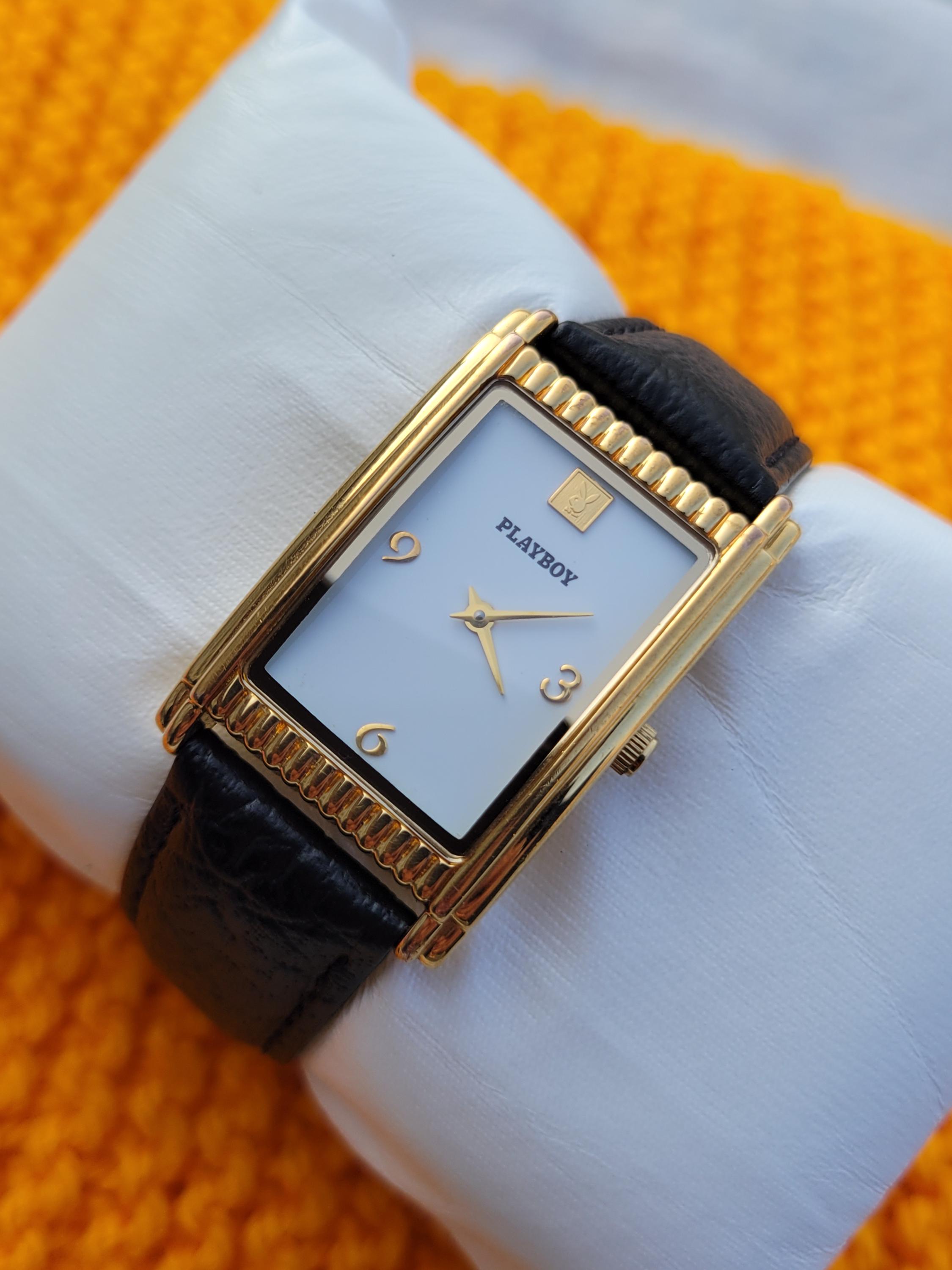 PLAYBOY　プレイボーイ　タンク型　ヴィンテージ　時計 Vintage PLAYBOY Tank Watch, Gold Plated, Swiss Made - Etsy