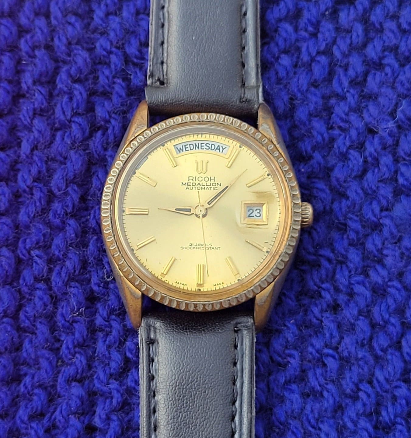 Excellent Vintage Ricoh Medallion President 21 Jewels Automatic Men s Wrist Watch Etsy UK