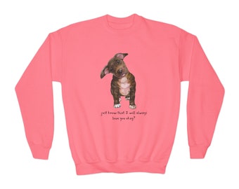 Dog Loves You Youth Crewneck Sweatshirt