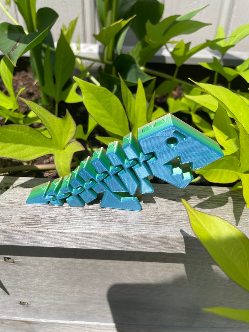 3D Printed Articulated T-rex Dinosaur Fidget: Sensory Desk Decor - Etsy