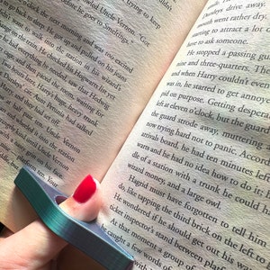 Thumb Book Page Holder - 2 or 4 Pice Set - 3D Printed, book lover gift, book mark, reading accessories, book page holder, reader gift.