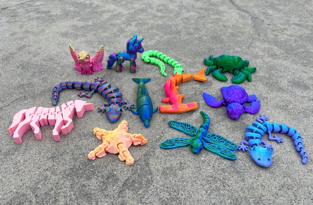 Surprise Mystery 3D Printed Fidget Bundle: Sensory Calming Desk Fidgets ...