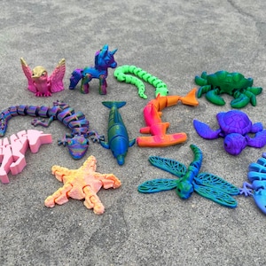 Surprise Mystery 3D Printed Fidget Bundle: Sensory Calming Desk Fidgets