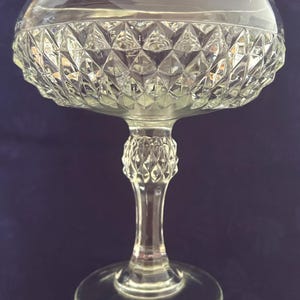 Vintage Indiana Glass Pedestal Candy Dish.