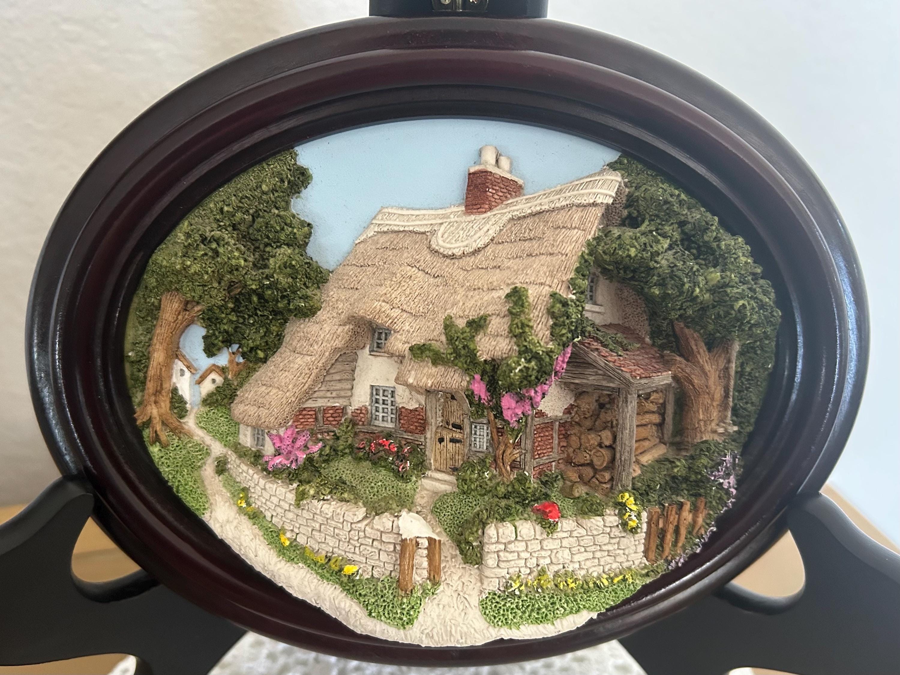 レイクランドスタジオ LAKELAND STUDIOS ミニチュアハウス 4個 イギリス製 レイクランドスタジオ ミニチュアハウス 置物 オブジェ