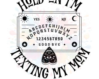Sms:ar min mamma, roligt Ouija-bräde i PNG: Halloween-design (digital nedladdning)