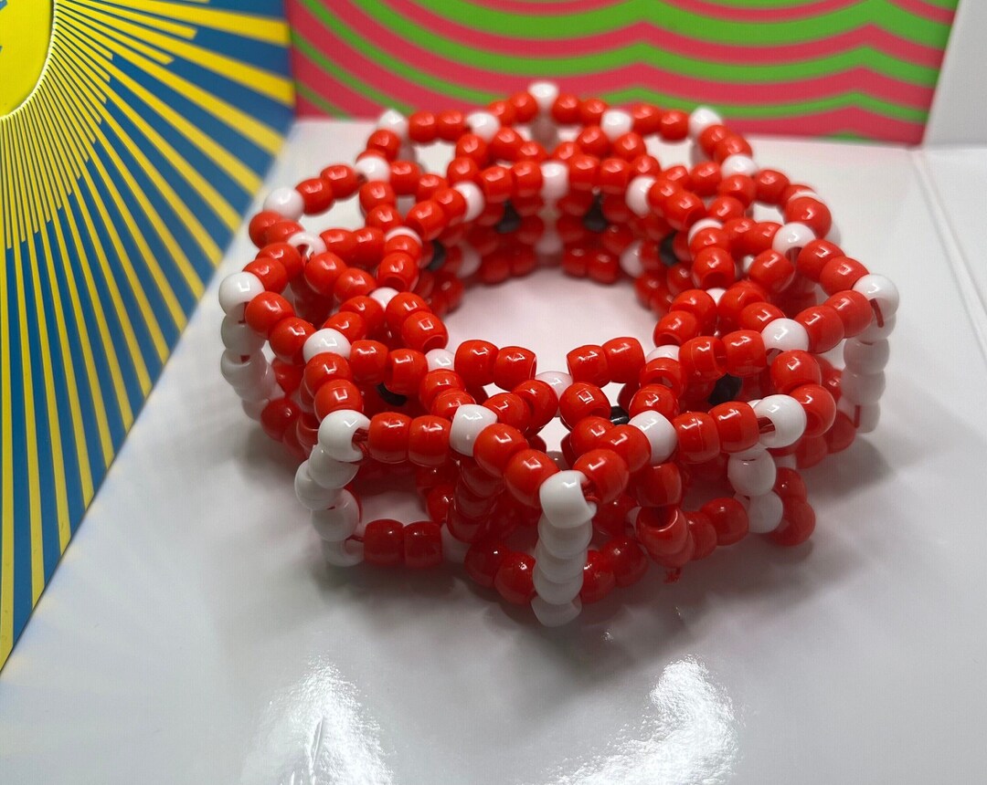 THBT Lucite Dome Pony Cuff  RED LELPF24-1806GG_-_GOLD_-