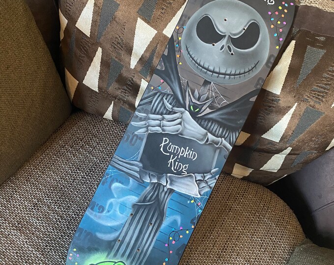 Hand painted skateboard deck