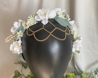 Hera Greek Goddess Flower Crown - Etsy display picture 1