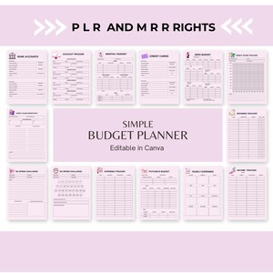 Budget Planner Printable, Finance Tracker, Finance Planner, Printable Budget, Budget Planner, Printable Budget Planner, US Letter Planner