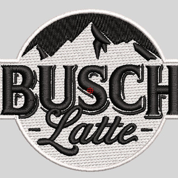 Bush Latte Embroidery File (.DST Format) - 2.5'' x 3'' Design. *Bush Light