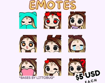 YCH Emotes for Twitch, YouTube, or Discord!