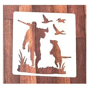 Animal Stencil: hunting season pet dog (6 x 6in)