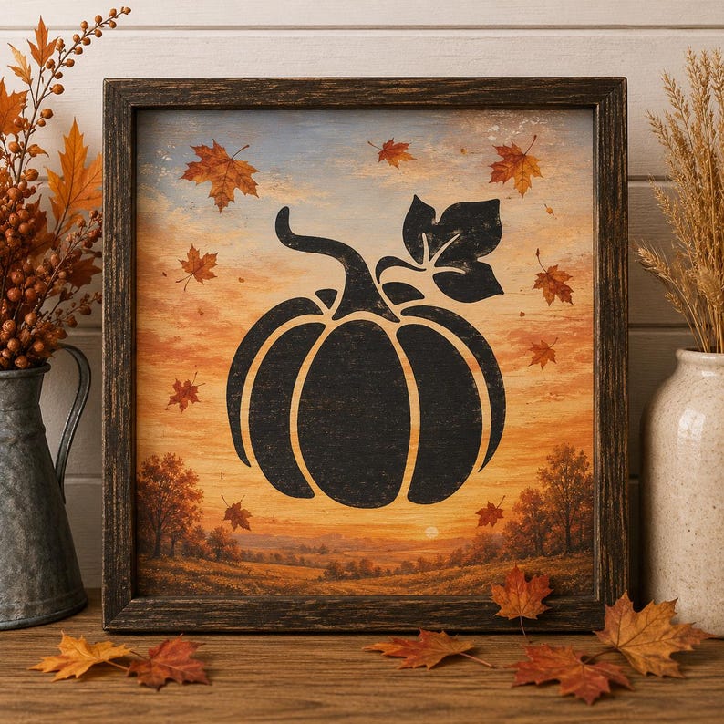 Stincil Fall Seasonal Stencil Set: Reusable Spring, Summer, Autumn, Winter Stencils ...