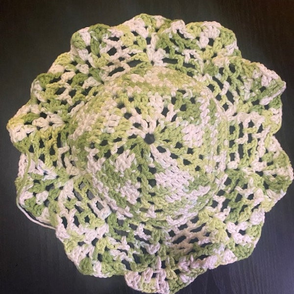 Crochet Mesh Bucket Hat - PDF Pattern