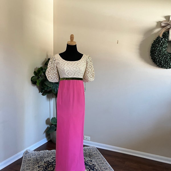 Retro Pink Cocktail Dress, 1960s Midmod Gown Wedding Guest & Prom, Vintage 50s Theme Party, Mother of the Groom Dress, Mother of Bride