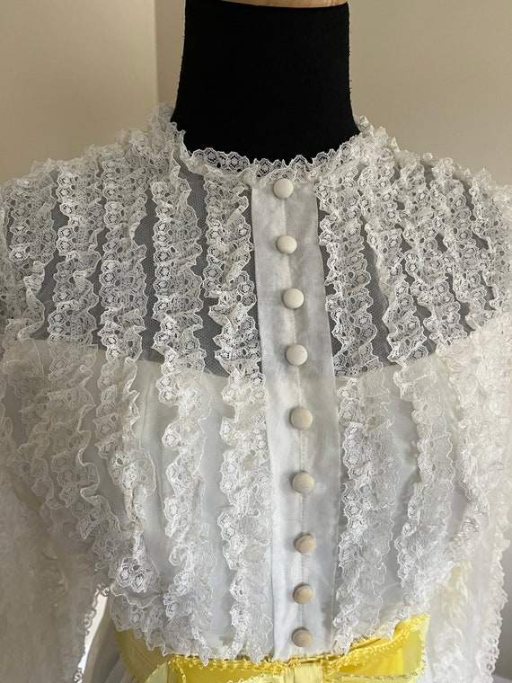 Vintage 70s Wedding Dress, Modest wedding dress, … - image 4