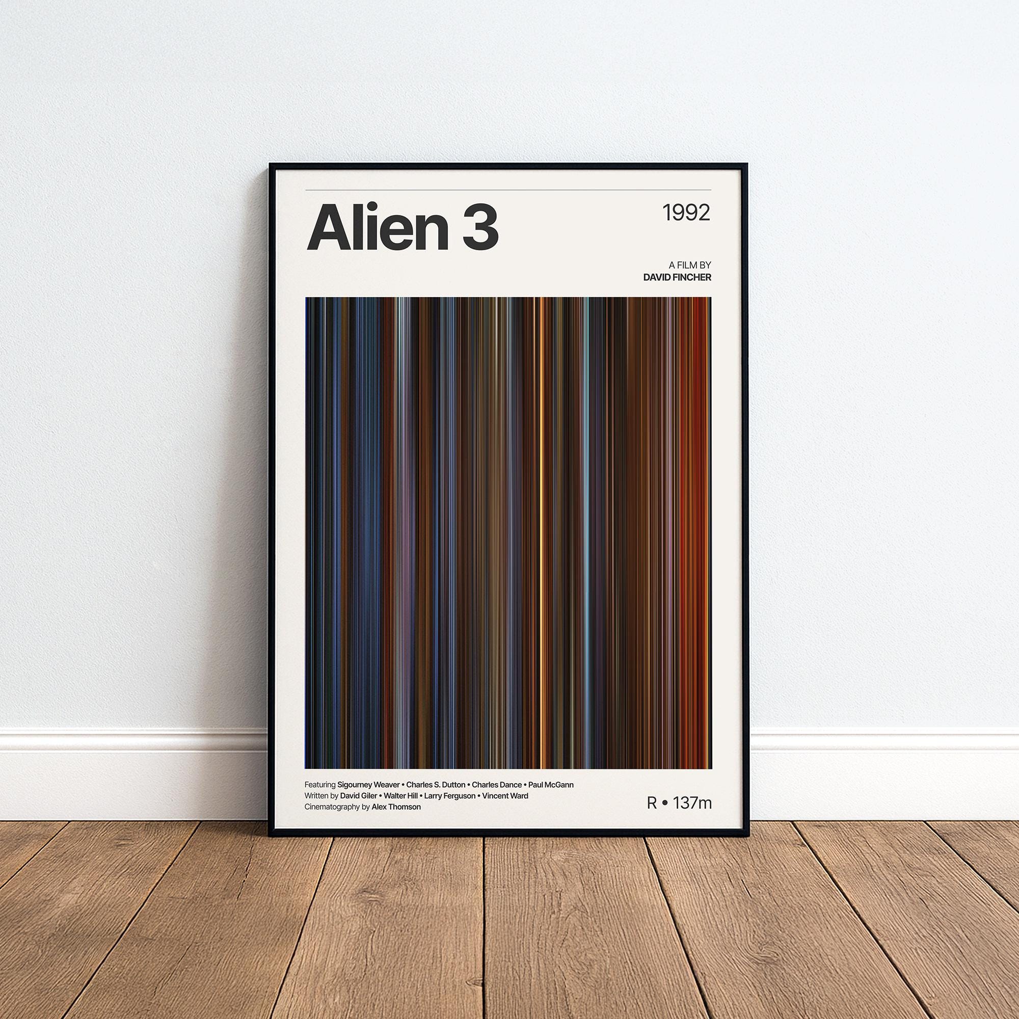 Alien 3 Movie Poster | Sci-fi Movie Print | Color Palette Wall Art - Etsy