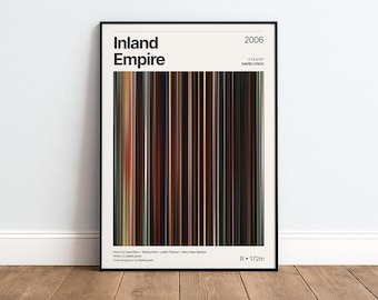 Inland Empire Movie Poster | Movie Color Palette Print | David Lynch Wall Art