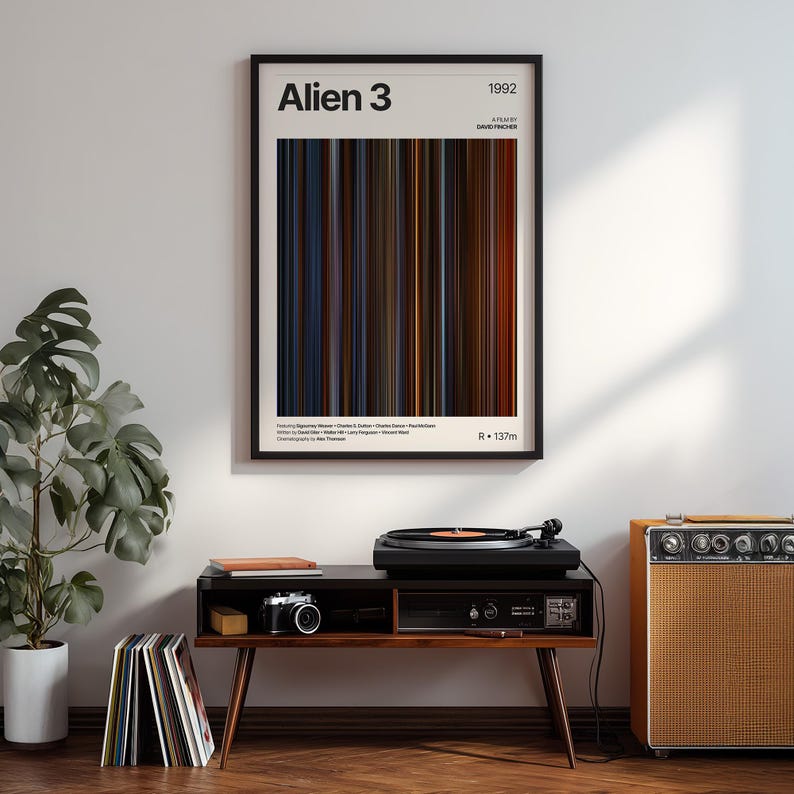 Alien 3 Movie Poster | Sci-fi Movie Print | Color Palette Wall Art - Etsy