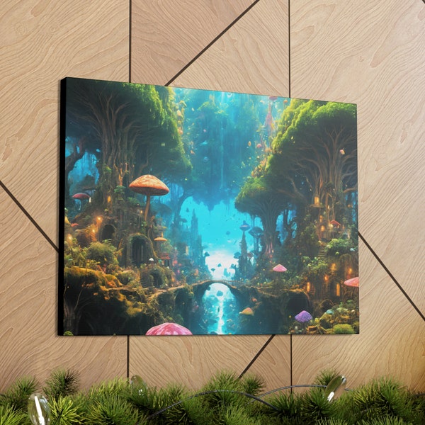 Psychedelic World #1 Canvas Gallery Wraps