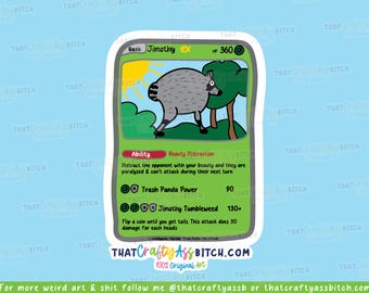 Jimothy trading card sticker
