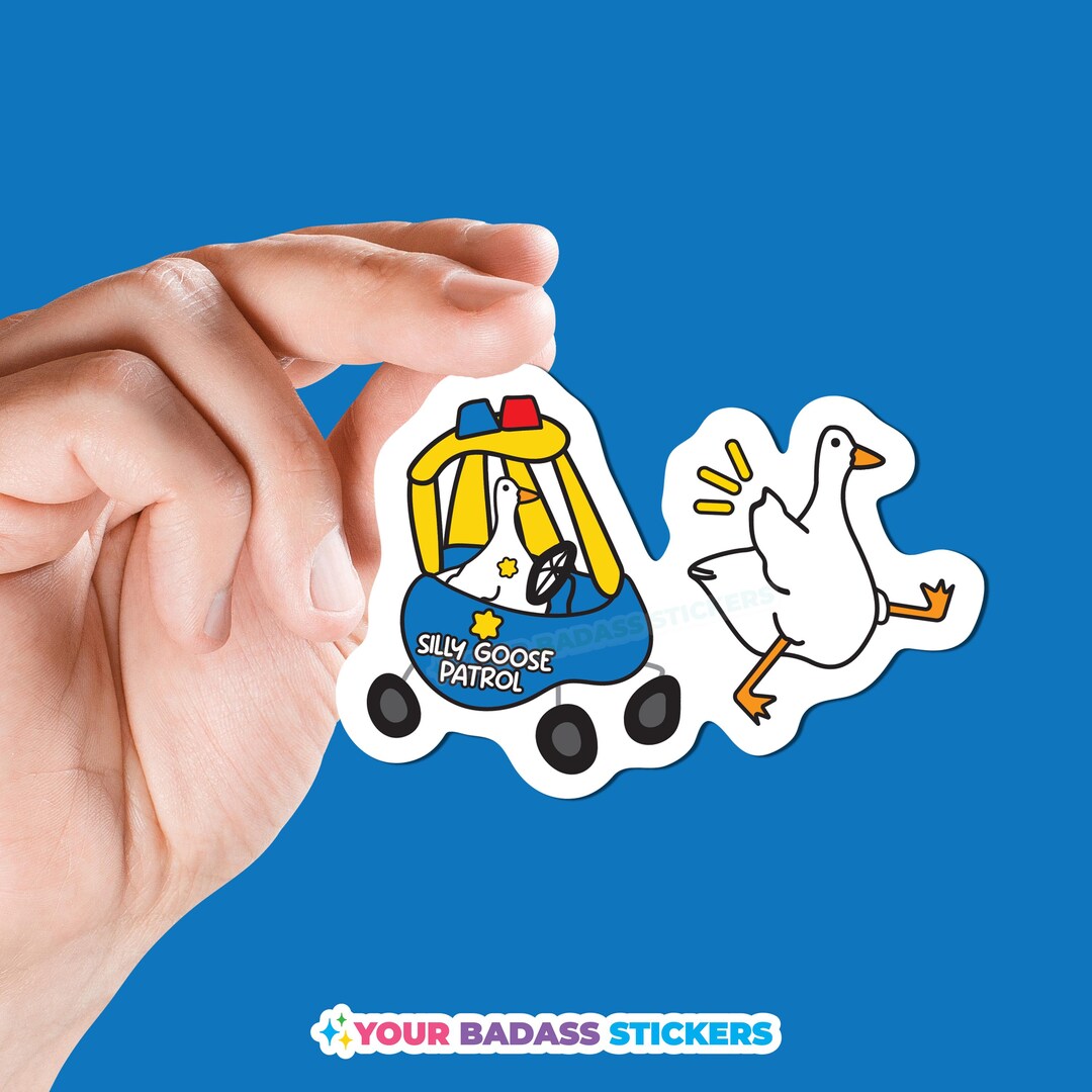 Silly Goose Racing Silly Goose Patrol Sticker - Funny Car Chase Goose Decal - Etsy