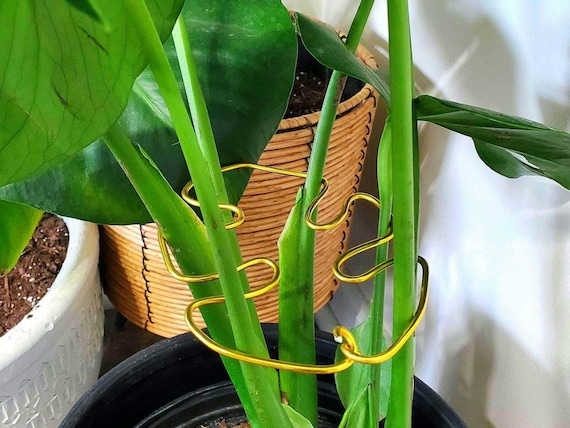 Monstera Leaf Shaped Plant Supports, Decorative Home Decor Plant Supports, Cute Indoor Potted Art, Artisan Bohemian Style Plant Trellis