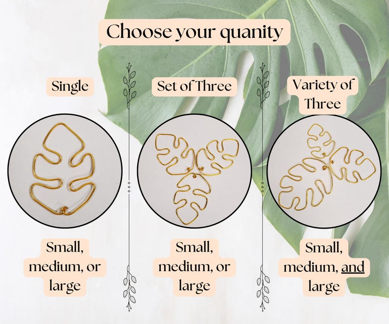 Soportes para plantas con forma de hoja de monstera, soportes decorativos para plantas de interior, bonitos adornos para macetas, enrejado para plantas de estilo bohemio artesanal. imagen 6