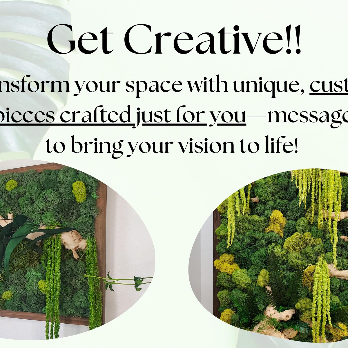 Moss Wall Art, Preserved Moss Art, Botanical Wall Art, Wood Frame Sets, Cottagecore Wall Display, Natural Forest and Jungle Style Moss Art - Etsy