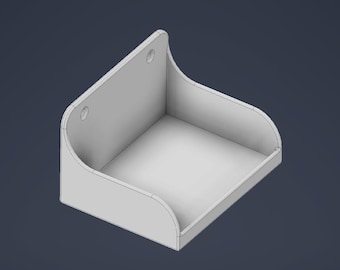 Wall Mounted Low Front Mini Shelf Organizer for Tools - Supplies - Misc Items (Shelf only)
