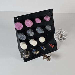 1/4 inch or 1/2 inch Shaft Die Grinder/Router/Bit Holder - Rack - Organizer (bits not included)