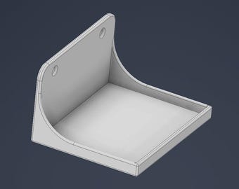Wall Mounted Low Sides Mini Shelf Organizer for Tools - Supplies - Misc Items (Shelf only)