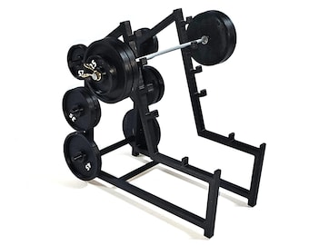 Squat Rack Pen, Phone and Tablet Holder: Vintage Gym Desk Organizer