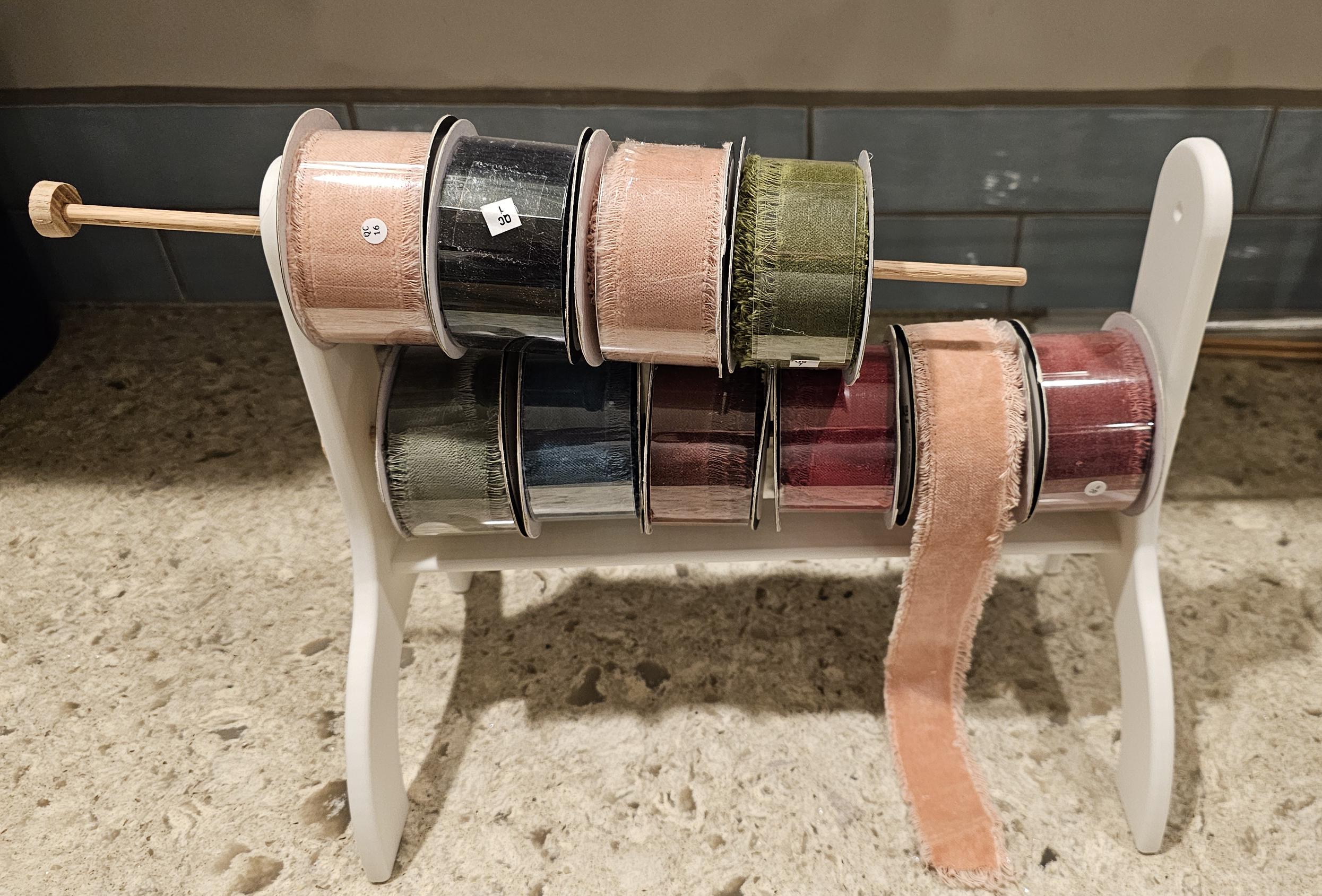 Spool Rack for Ribbon, String & Craft Supplies – Perfect DIY Organizer ...