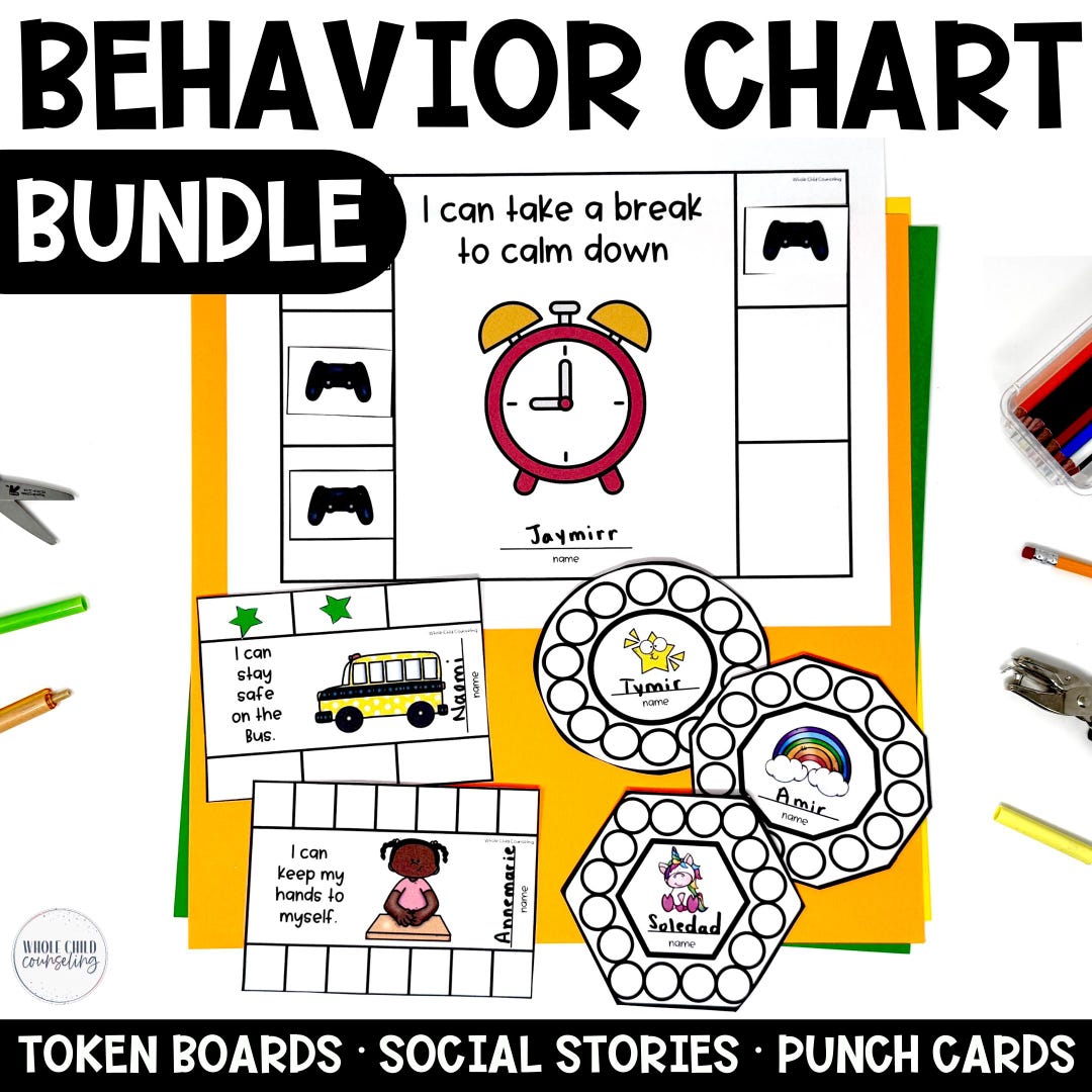 Behavior Chart Good Behavior Reward Special Education Digital Teacher ...