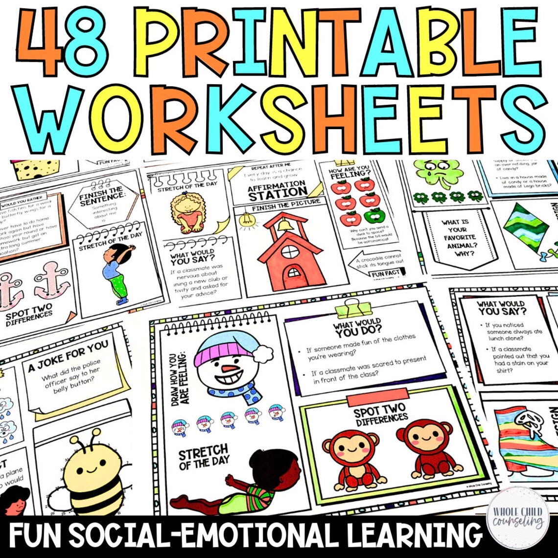 Lunch Bunch Placemats SEL Worksheets 2, Morning Meeting Social Skills ...