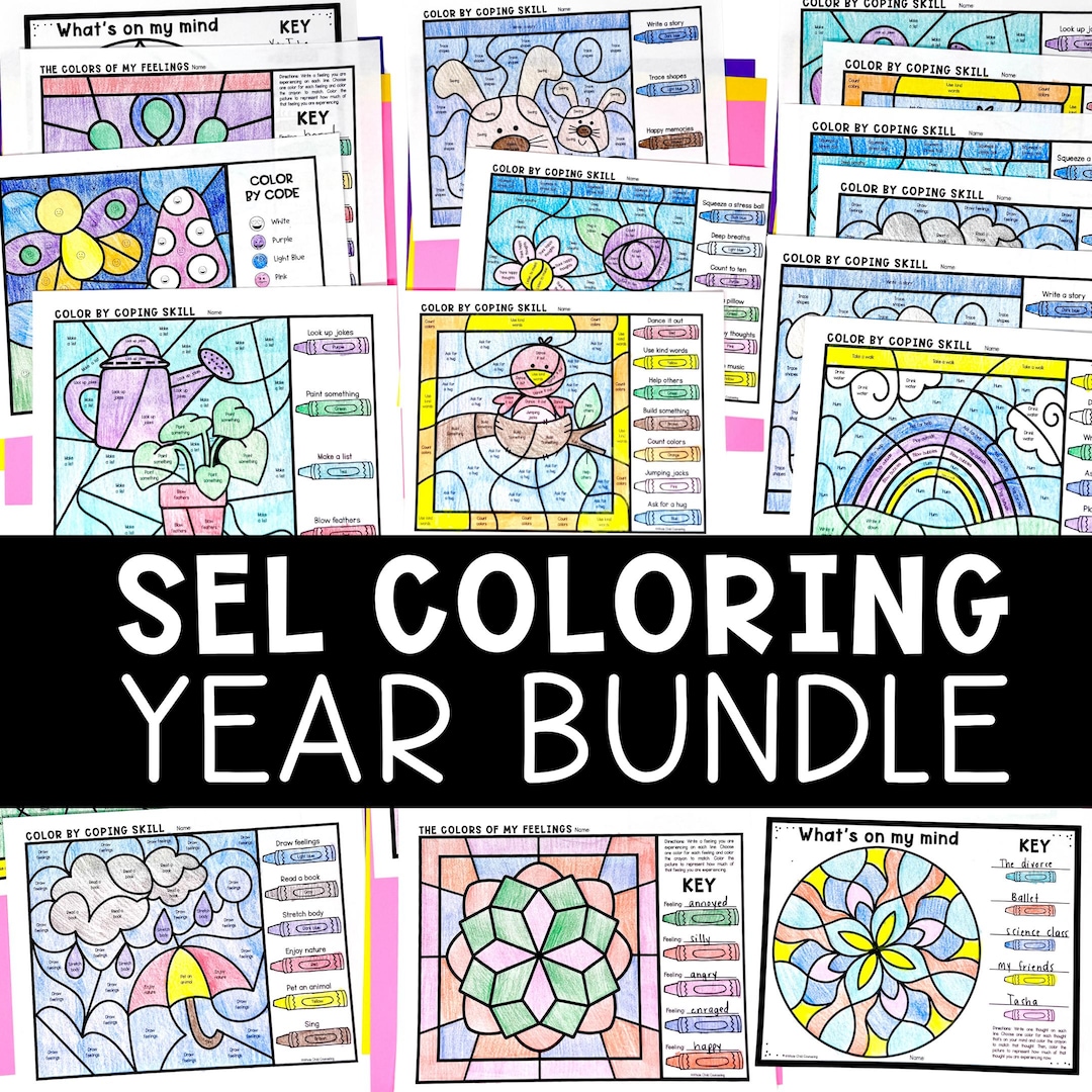 Emotion Color Code Worksheet.pdf Naming Feelings Color by Code Worksheets for Kids, Social Emotional ...
