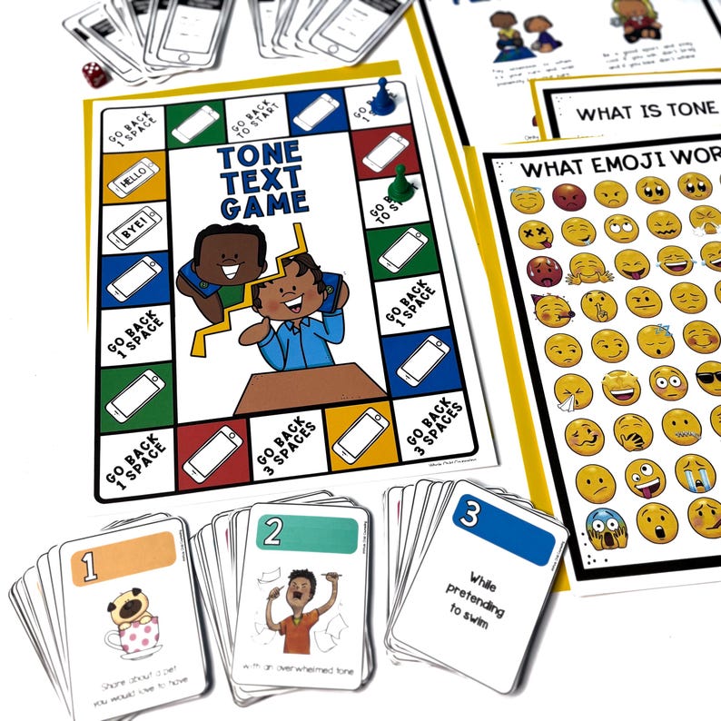 Tone of Voice Games, Kids Social Skills, SEL Game, Homeschool Activity ...