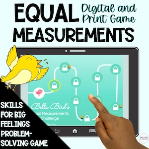 Size of the Problem Game, Match the Response Activity, Social Emotional Learning, Print and Digital Activity, Social Skills Counseling Game